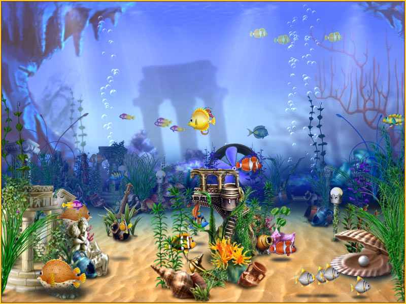 tropical fish tank decorations. Decorate your desktop with